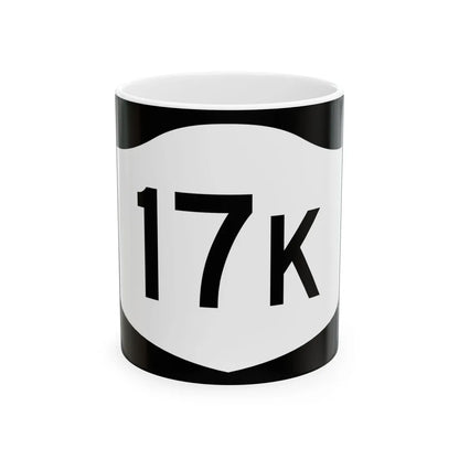 NY-17K (New York) (Road Sign) White Coffee Mug 11oz - Go Mug Yourself