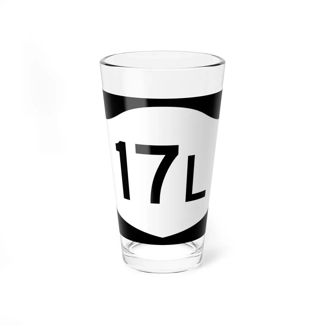 NY-17L (New York) (Road Sign) Pint Glass 16oz 16oz - Go Mug Yourself