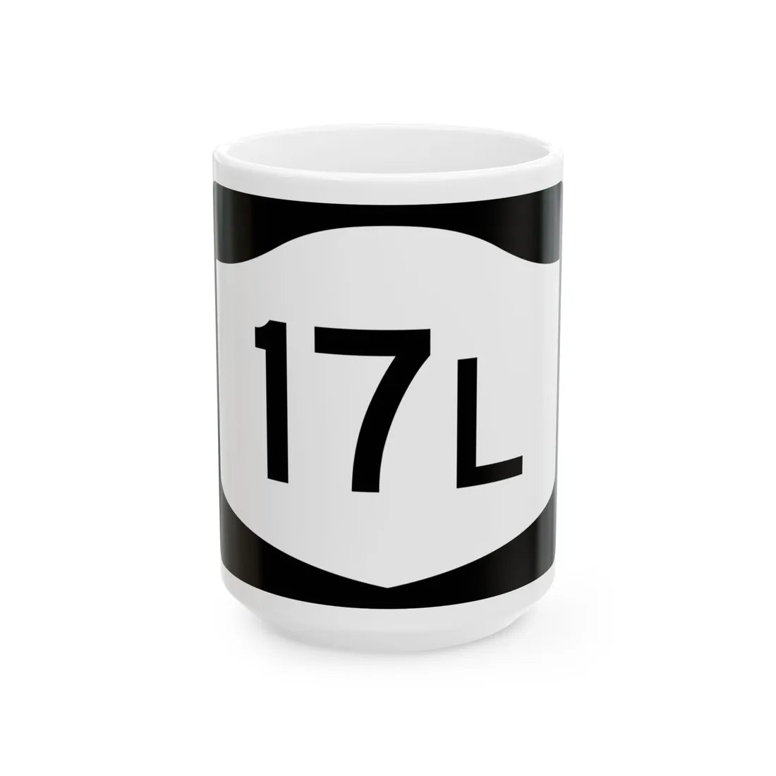 NY-17L (New York) (Road Sign) White Coffee Mug 15oz - Go Mug Yourself
