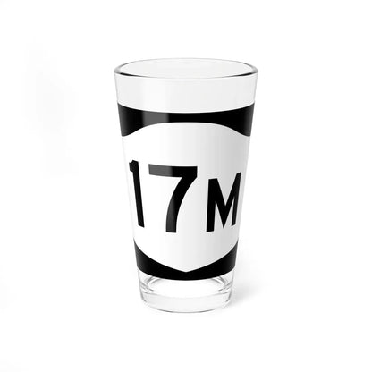 NY-17M (New York) (Road Sign) Pint Glass 16oz 16oz - Go Mug Yourself