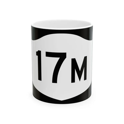 NY-17M (New York) (Road Sign) White Coffee Mug 11oz - Go Mug Yourself