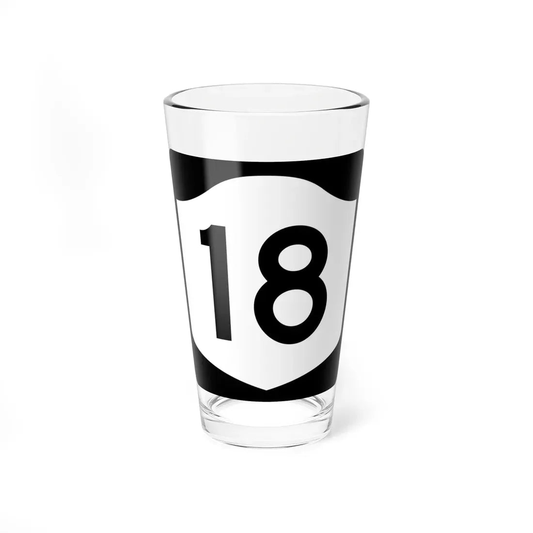 NY-18 (New York) (Road Sign) Pint Glass 16oz 16oz - Go Mug Yourself