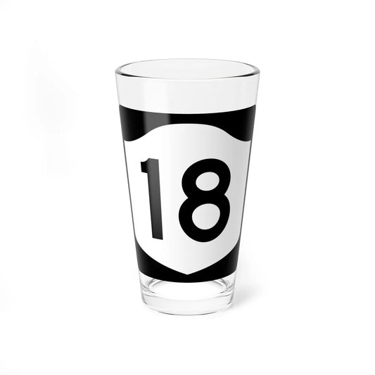 NY-18 (New York) (Road Sign) Pint Glss 16oz 16oz - Go Mug Yourself