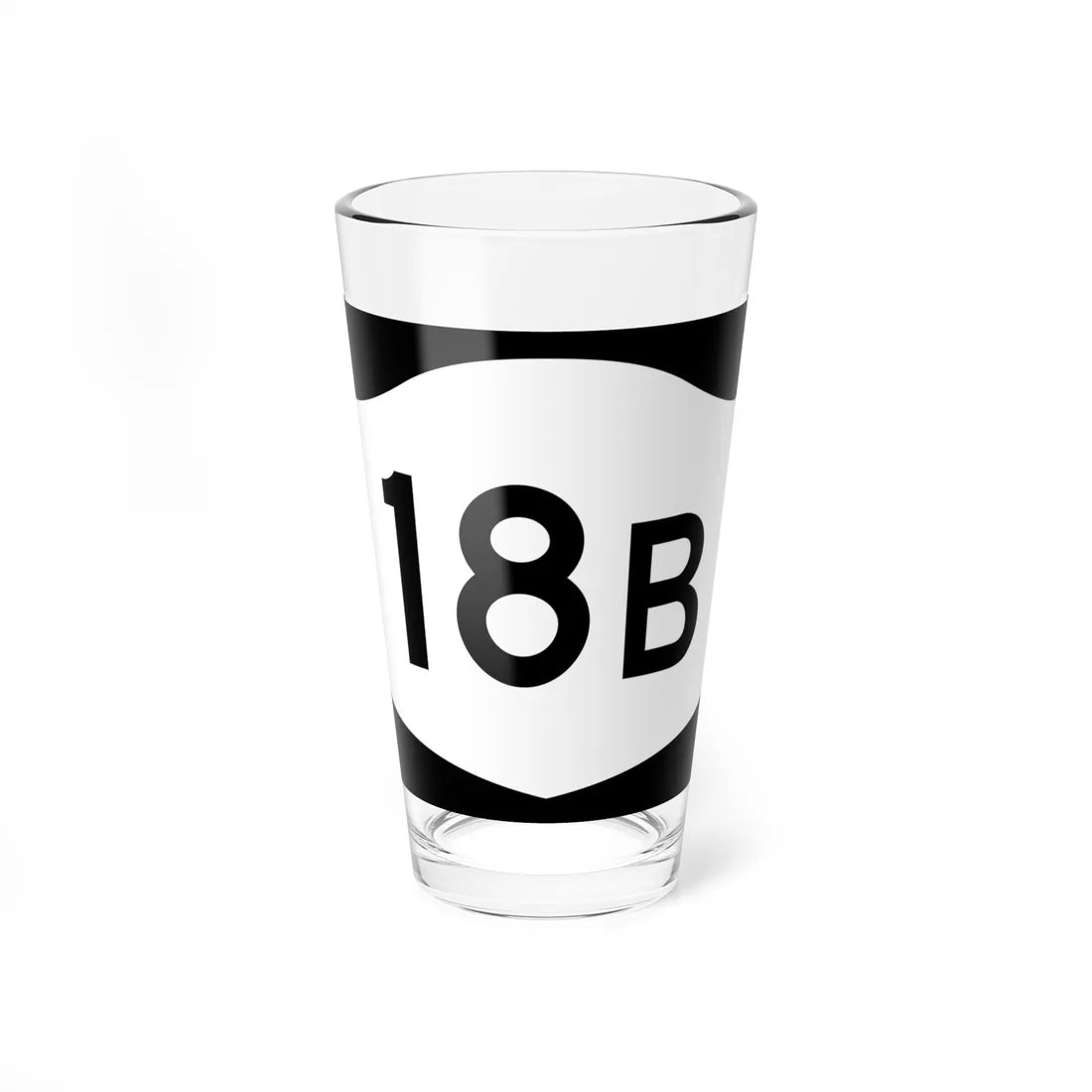NY-18B (New York) (Road Sign) Pint Glass 16oz 16oz - Go Mug Yourself