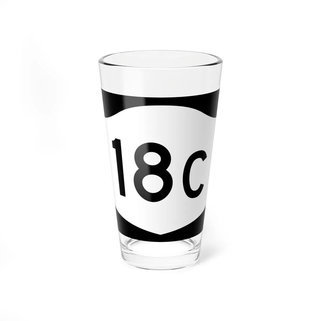 NY-18C (New York) (Road Sign) Pint Glass 16oz 16oz - Go Mug Yourself