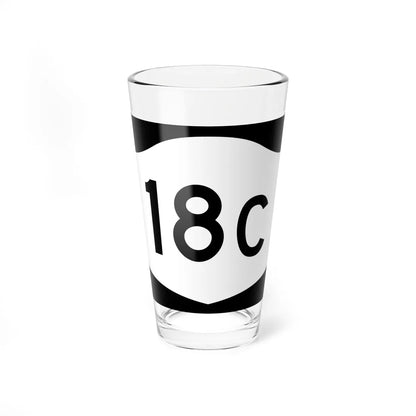 NY-18C (New York) (Road Sign) Pint Glass 16oz 16oz - Go Mug Yourself
