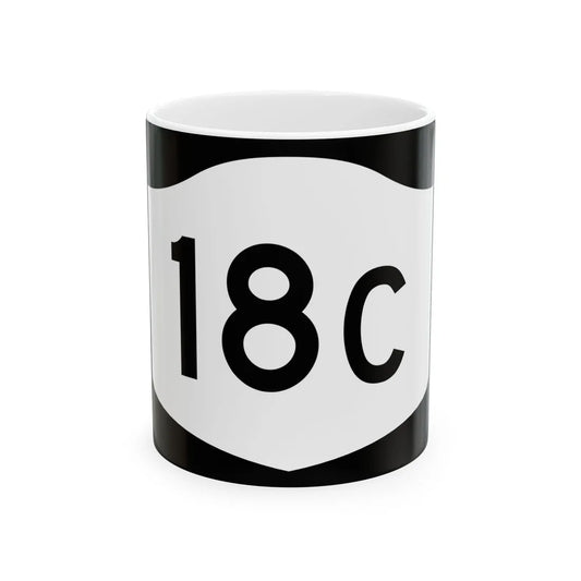 NY-18C (New York) (Road Sign) White Coffee Mug 11oz - Go Mug Yourself