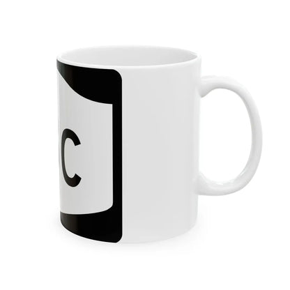 NY-18C (New York) (Road Sign) White Coffee Mug - Go Mug Yourself