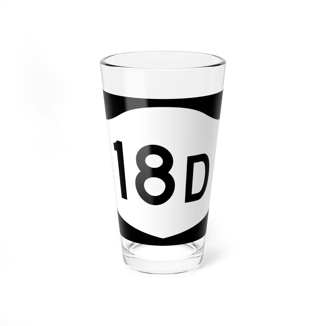 NY-18D (New York) (Road Sign) Pint Glass 16oz 16oz - Go Mug Yourself
