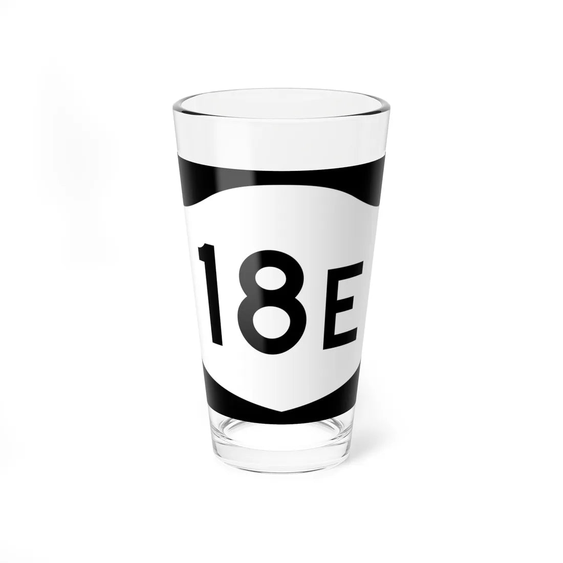 NY-18E (New York) (Road Sign) Pint Glass 16oz - Go Mug Yourself