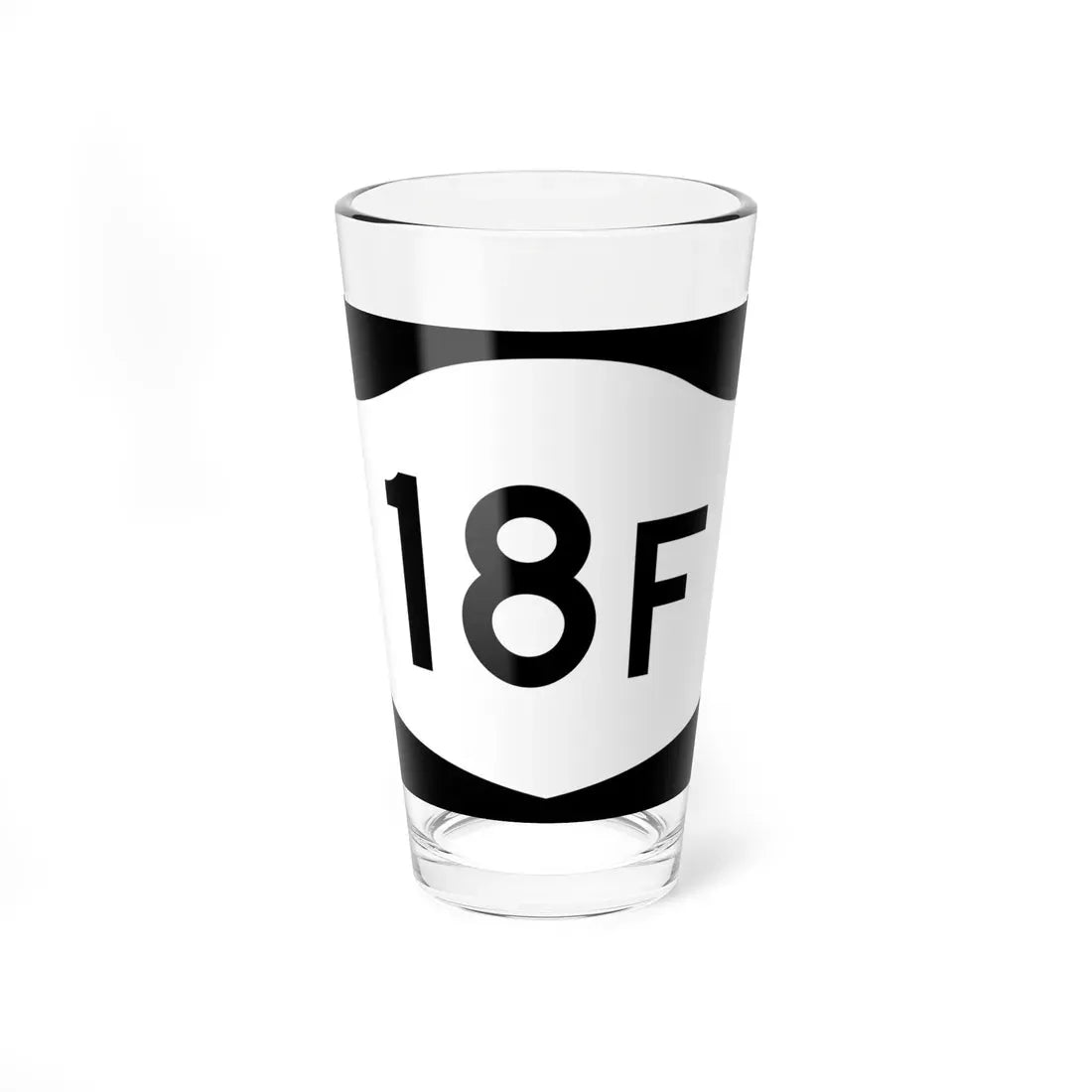 NY-18F (New York) (Road Sign) Pint Glass 16oz 16oz - Go Mug Yourself