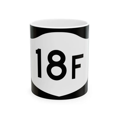 NY-18F (New York) (Road Sign) White Coffee Mug 11oz - Go Mug Yourself