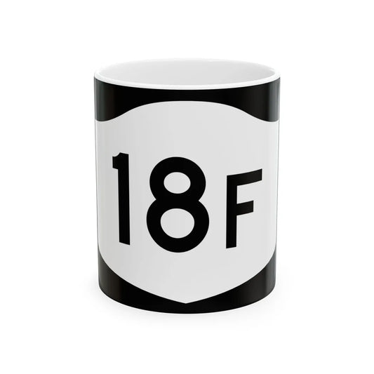 NY-18F (New York) (Road Sign) White Coffee Mug 11oz - Go Mug Yourself