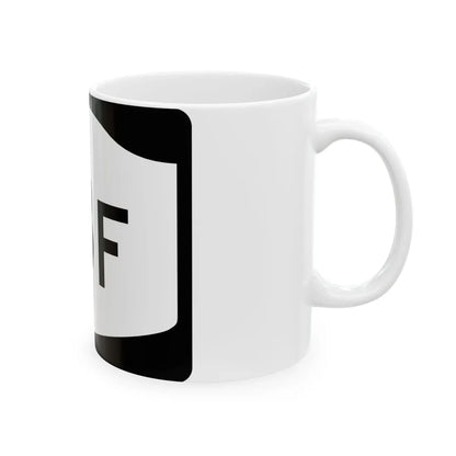 NY-18F (New York) (Road Sign) White Coffee Mug - Go Mug Yourself
