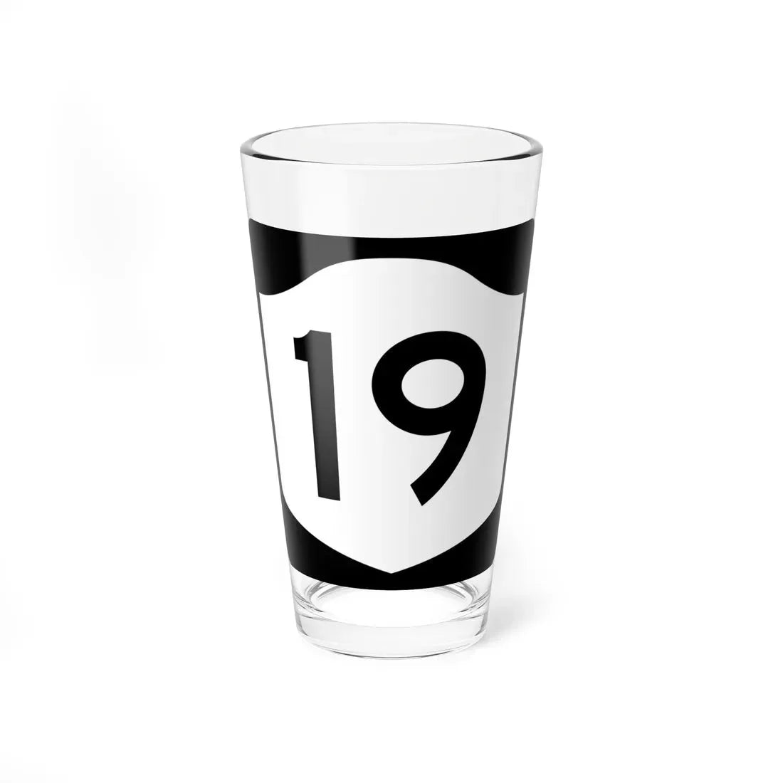 NY-19 (New York) (Road Sign) Pint Glass 16oz 16oz - Go Mug Yourself