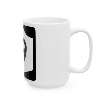 NY-19 (New York) (Road Sign) White Coffee Mug - Go Mug Yourself