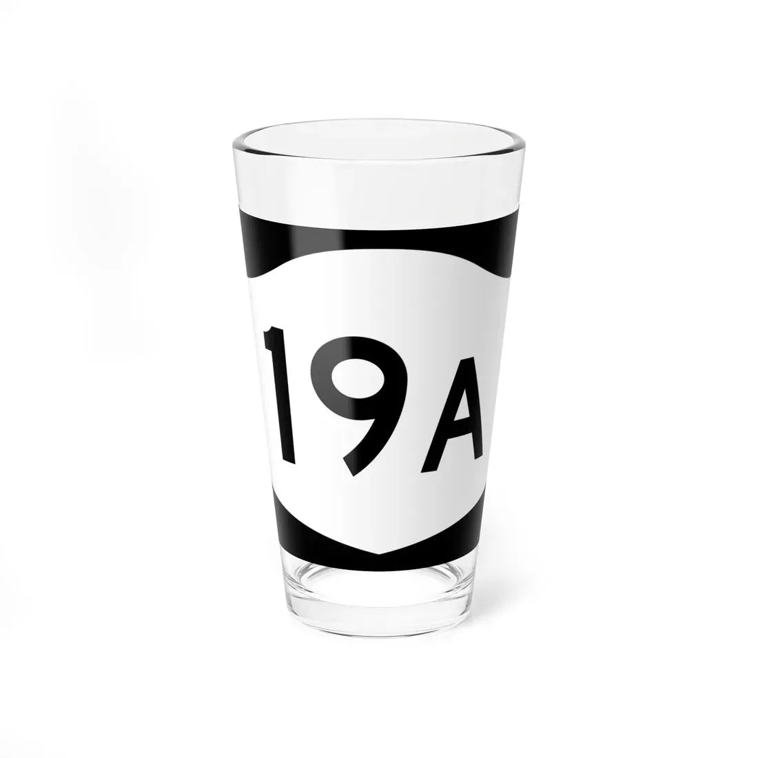 NY-19A (New York) (Road Sign) Pint Glass 16oz 16oz - Go Mug Yourself