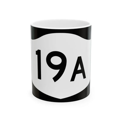 NY-19A (New York) (Road Sign) White Coffee Mug 11oz - Go Mug Yourself