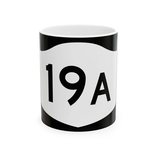 NY-19A (New York) (Road Sign) White Coffee Mug 11oz - Go Mug Yourself
