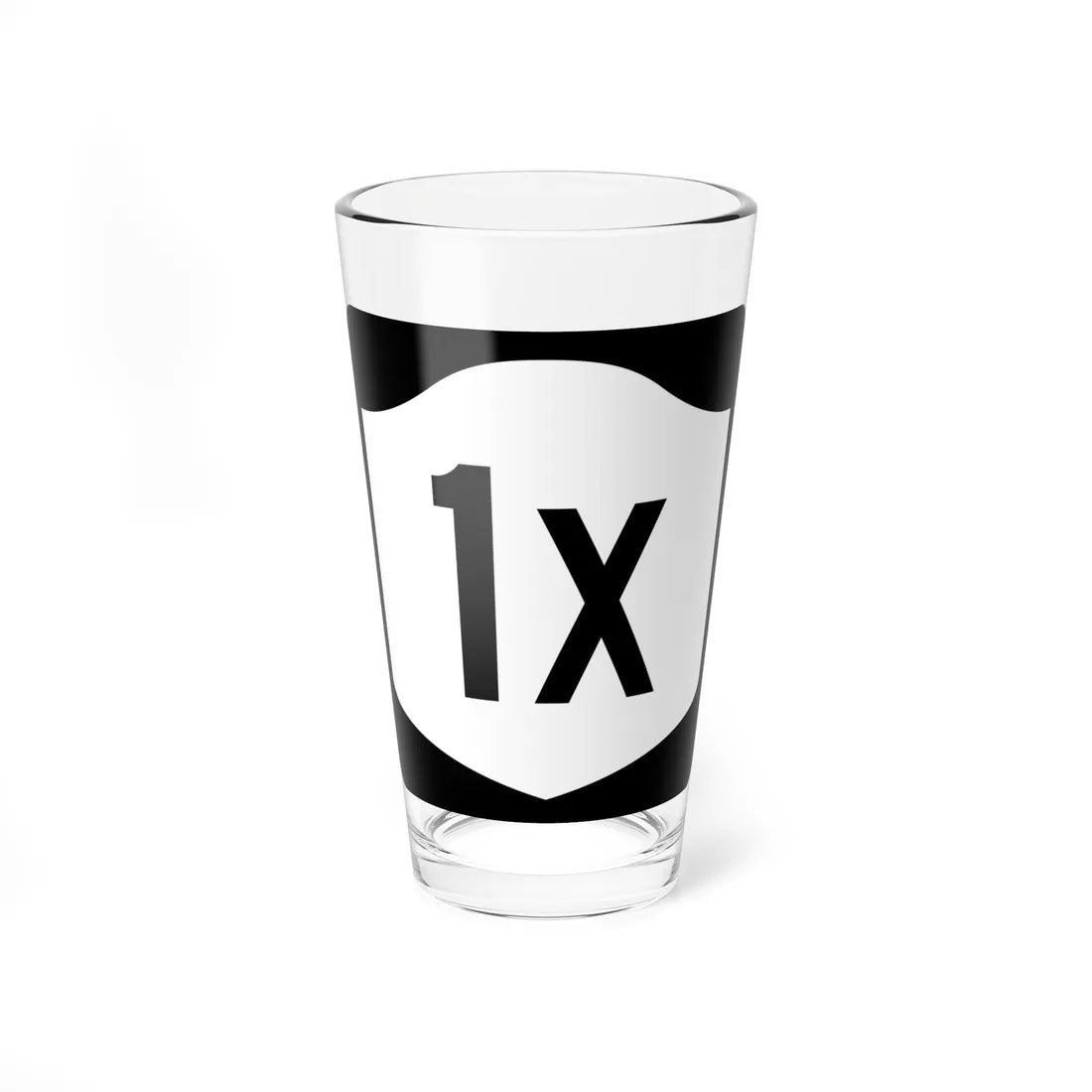 NY-1X (New York) (Road Sign) Pint Glass 16oz 16oz - Go Mug Yourself