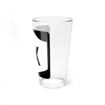 NY-1X (New York) (Road Sign) Pint Glass 16oz - Go Mug Yourself
