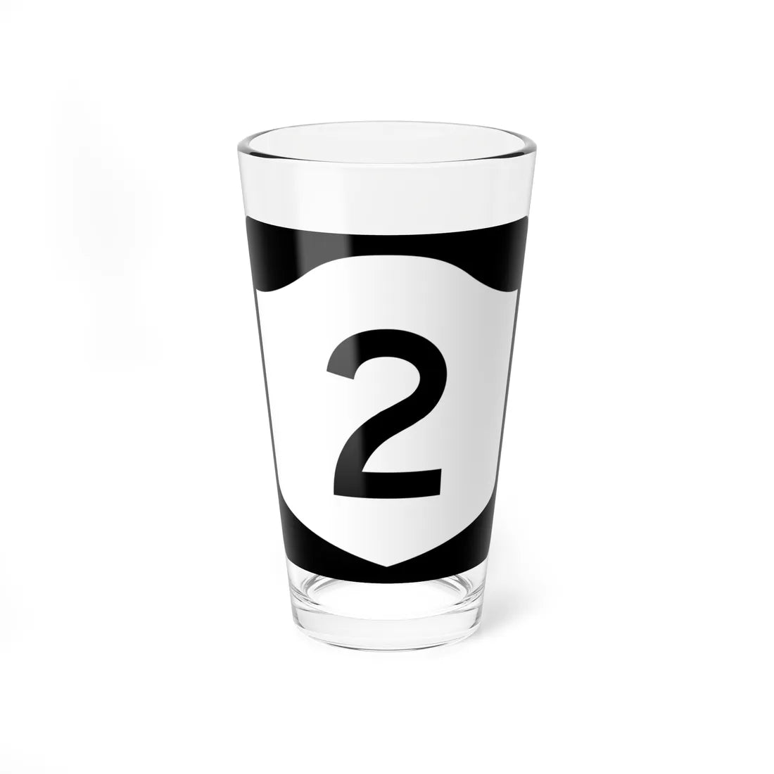 NY-2 (New York) (Road Sign) Pint Glass 16oz 16oz - Go Mug Yourself