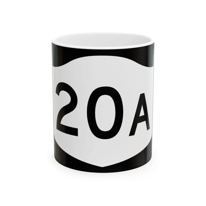 NY-20A (New York) (Road Sign) White Coffee Mug 11oz - Go Mug Yourself