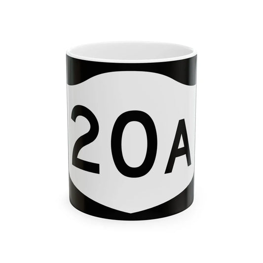 NY-20A (New York) (Road Sign) White Coffee Mug 11oz - Go Mug Yourself