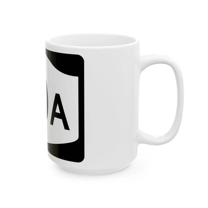 NY-20A (New York) (Road Sign) White Coffee Mug - Go Mug Yourself