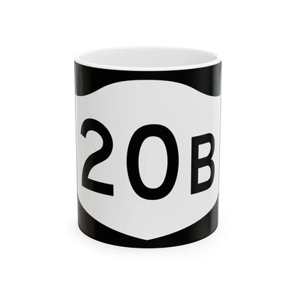 NY-20B (New York) (Road Sign) White Coffee Mug 11oz - Go Mug Yourself