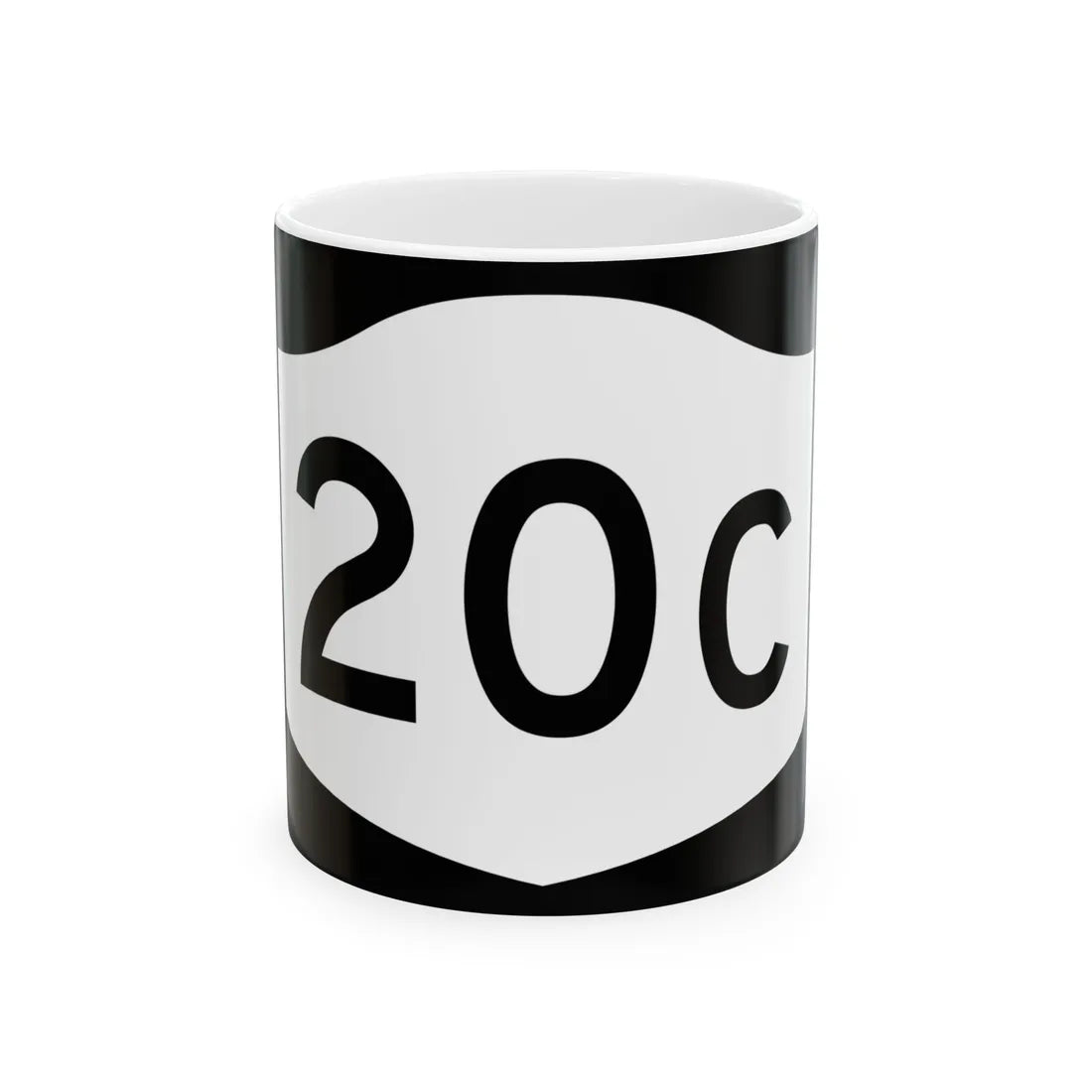 NY-20C (New York) (Road Sign) White Coffee Mug 11oz - Go Mug Yourself