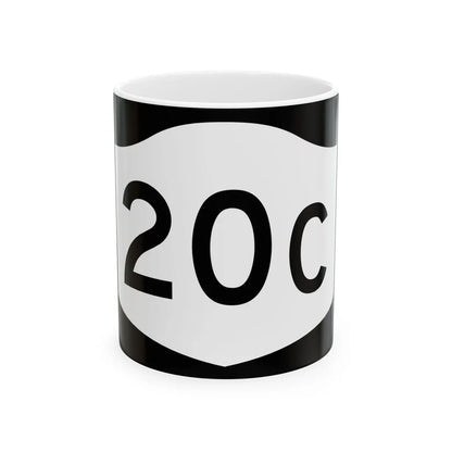 NY-20C (New York) (Road Sign) White Coffee Mug 11oz - Go Mug Yourself