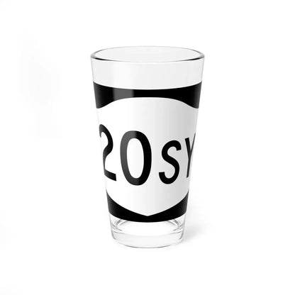 NY-20SY (New York) (Road Sign) Pint Glass 16oz 16oz - Go Mug Yourself