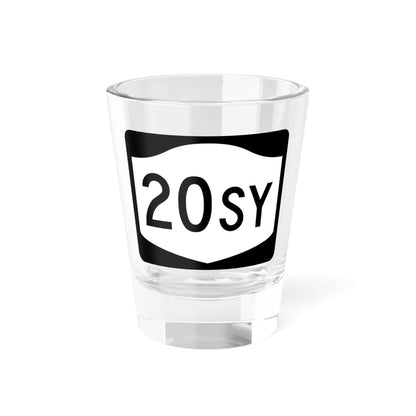 NY-20SY (New York) (Road Sign) Shot Glass 1.5oz 1.5oz - Go Mug Yourself