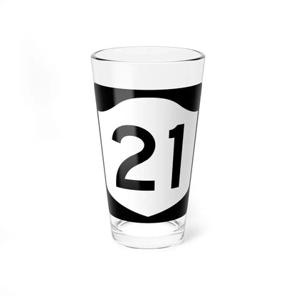NY-21 (New York) (Road Sign) Pint Glass 16oz 16oz - Go Mug Yourself