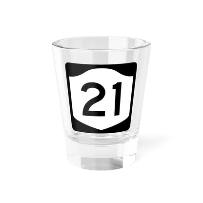 NY-21 (New York) (Road Sign) Shot Glass 1.5oz 1.5oz - Go Mug Yourself