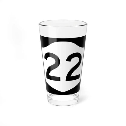 NY-22 (New York) (Road Sign) Pint Glass 16oz 16oz - Go Mug Yourself