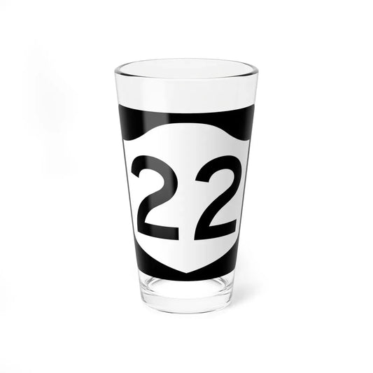 NY-22 (New York) (Road Sign) Pint Glass 16oz 16oz - Go Mug Yourself
