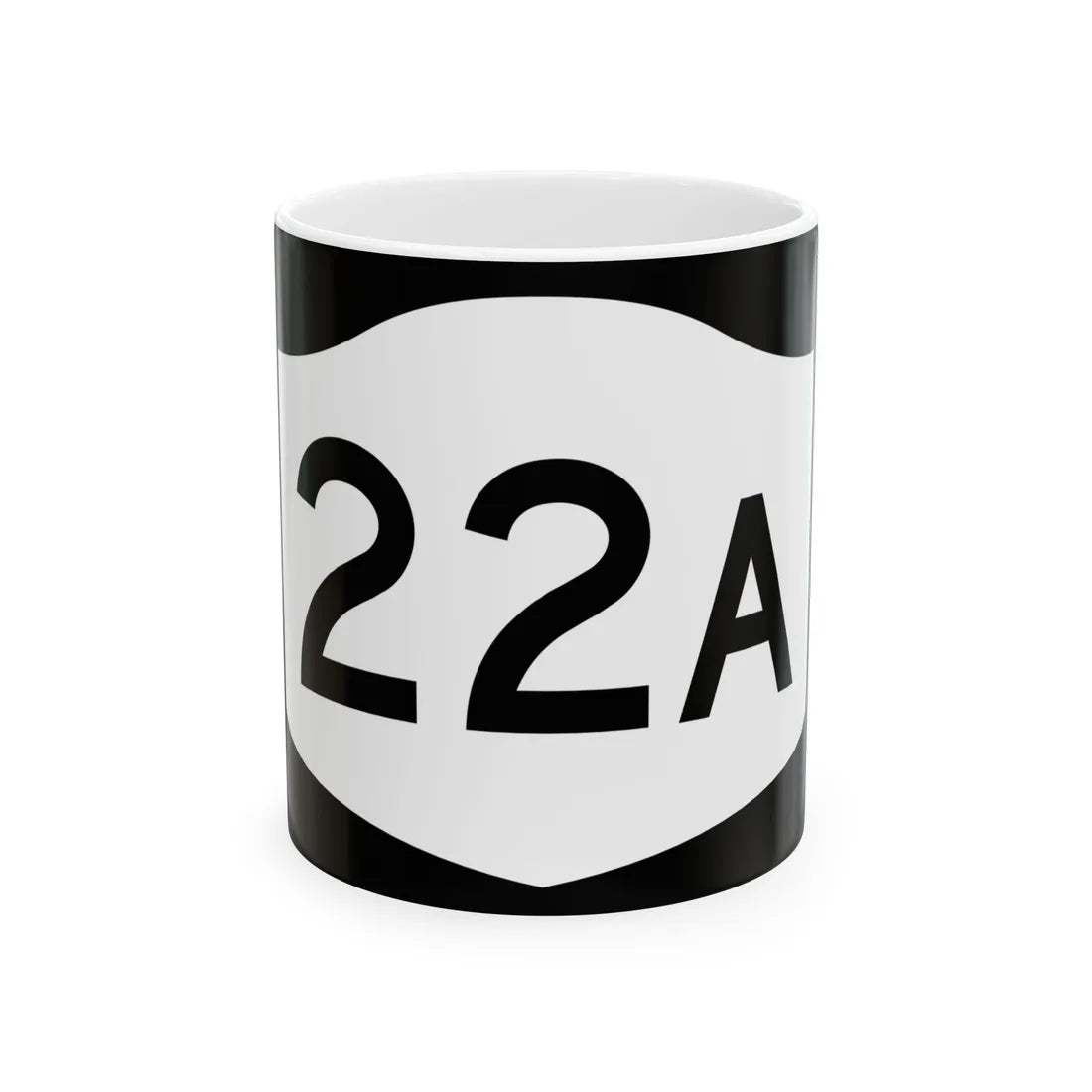 NY-22A (New York) (Road Sign) White Coffee Mug 11oz - Go Mug Yourself