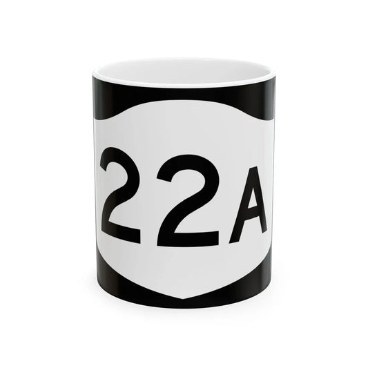 NY-22A (New York) (Road Sign) White Coffee Mug 11oz - Go Mug Yourself