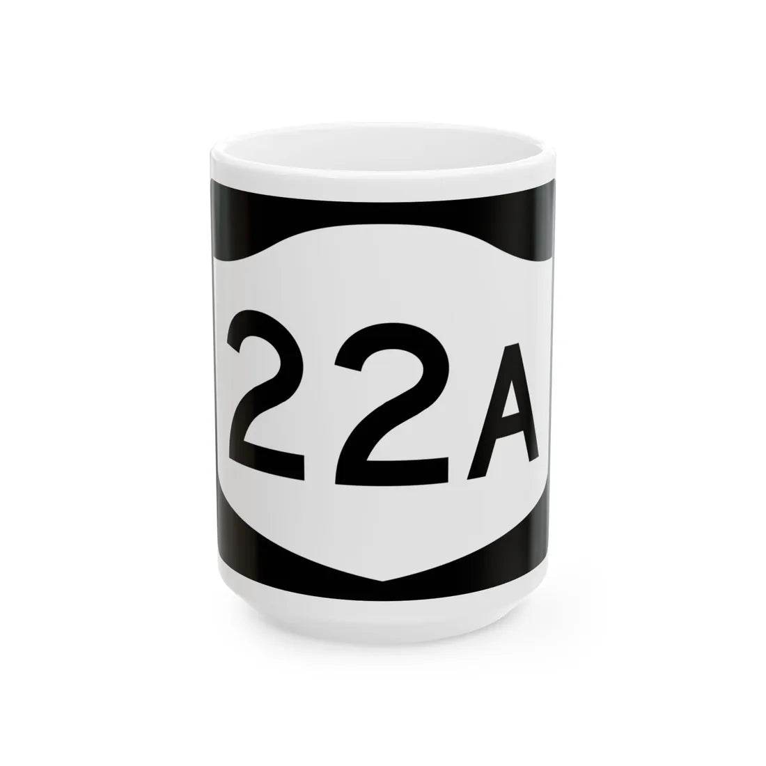 NY-22A (New York) (Road Sign) White Coffee Mug 15oz - Go Mug Yourself