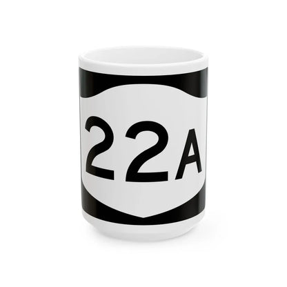 NY-22A (New York) (Road Sign) White Coffee Mug 15oz - Go Mug Yourself