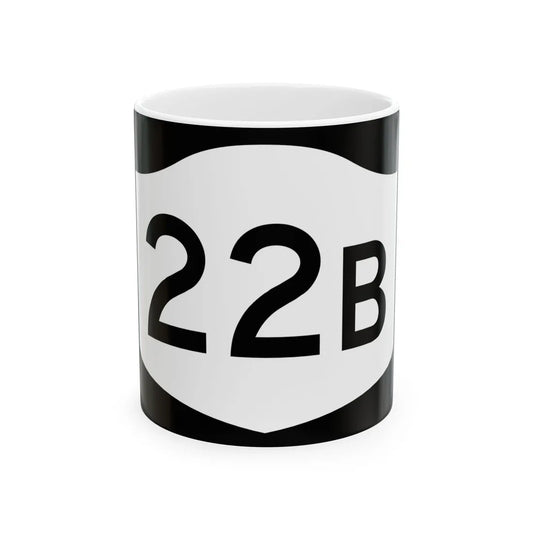 NY-22B (New York) (Road Sign) White Coffee Mug 11oz - Go Mug Yourself