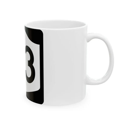 NY-23 (New York) (Road Sign) White Coffee Mug - Go Mug Yourself