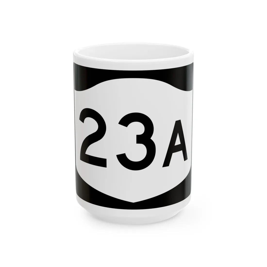 NY-23A (New York) (Road Sign) White Coffee Mug 15oz - Go Mug Yourself