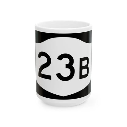 NY-23B (New York) (Road Sign) White Coffee Mug 15oz - Go Mug Yourself