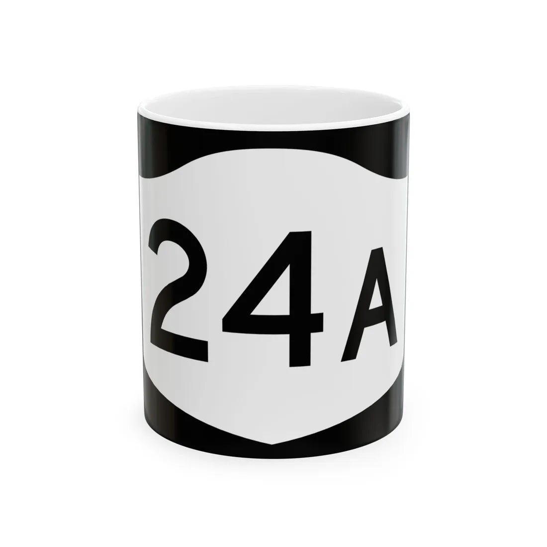NY-24A (New York) (Road Sign) White Coffee Mug 11oz - Go Mug Yourself