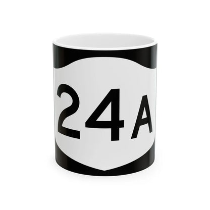 NY-24A (New York) (Road Sign) White Coffee Mug 11oz - Go Mug Yourself