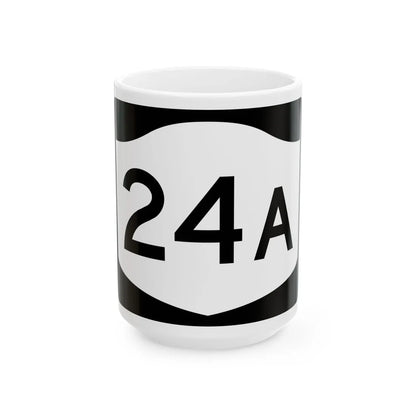 NY-24A (New York) (Road Sign) White Coffee Mug 15oz - Go Mug Yourself