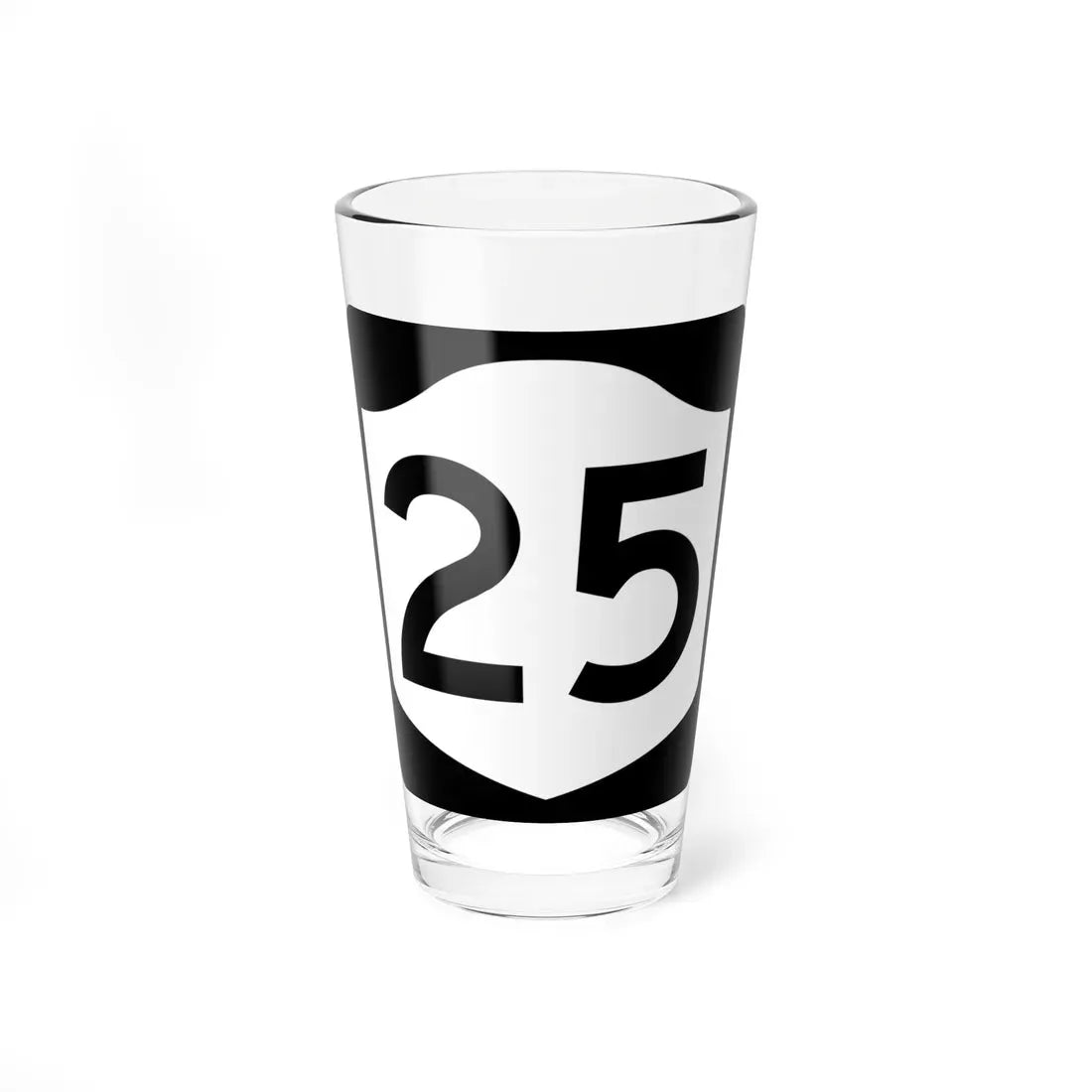 NY-25 (New York) (Road Sign) Pint Glass 16oz 16oz - Go Mug Yourself